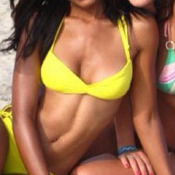 victoria secret yellow bikini